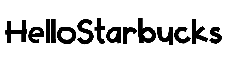 HelloStarbucks  フリーフォントのダウンロード