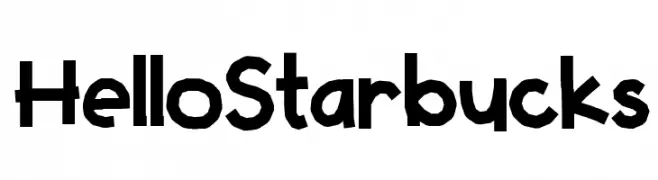 HelloStarbucks  Frei Schriftart Herunterladen