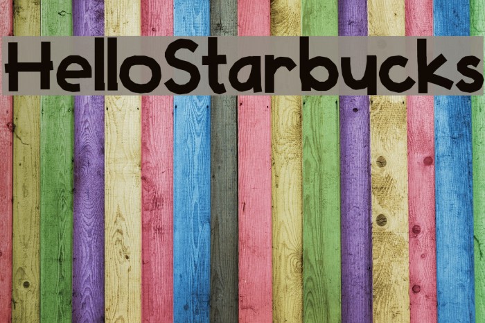HelloStarbucks Font examples