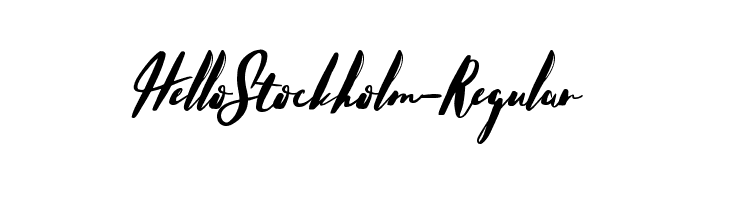 HelloStockholm-Regular Font