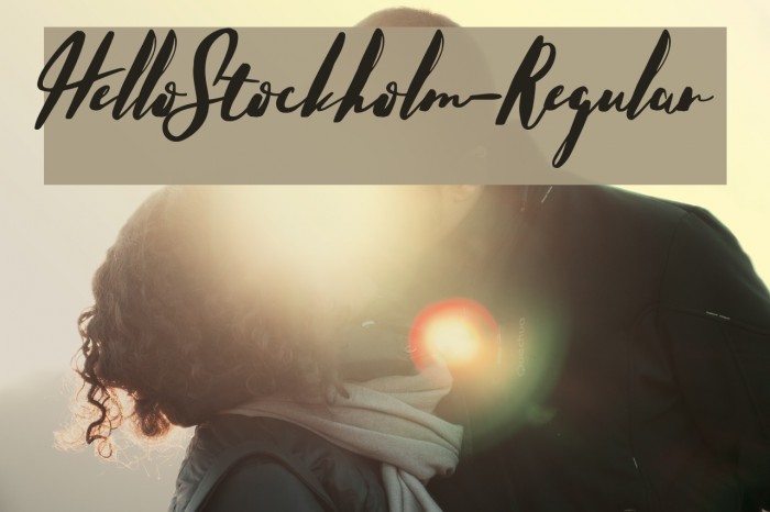 HelloStockholm-Regular Font examples