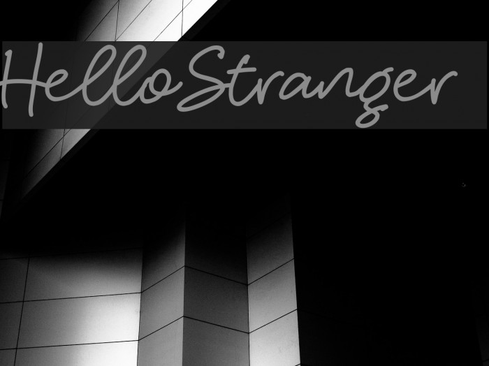 HelloStranger Font examples