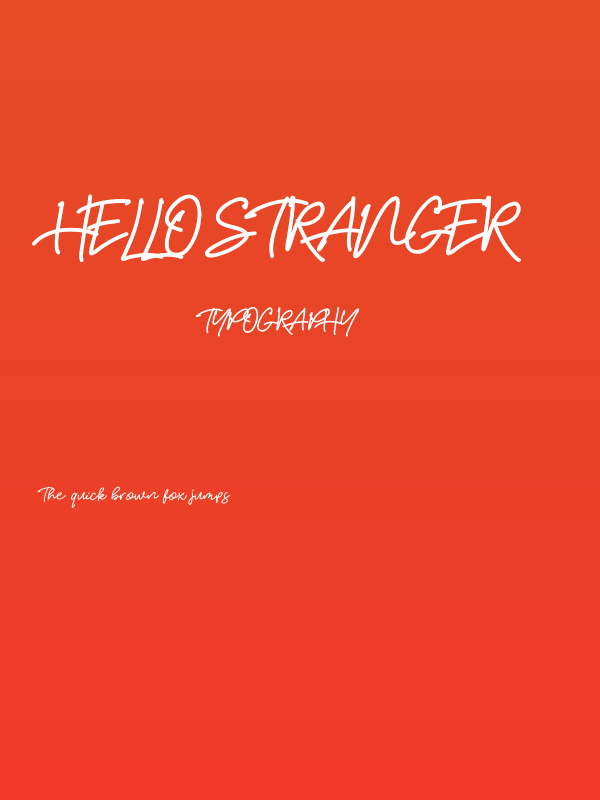 HelloStranger Poster