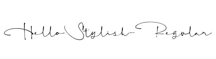 HelloStylish-Regular  フリーフォントのダウンロード