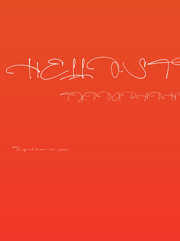 HelloStylish-Regular Poster