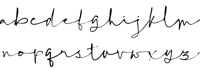 HelloStylish-Regular Font LOWERCASE