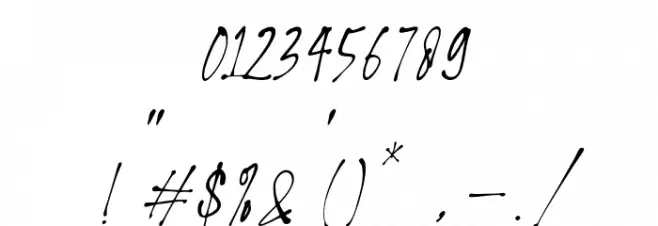 HelloStylishSlant-Regular Font OTHER CHARS