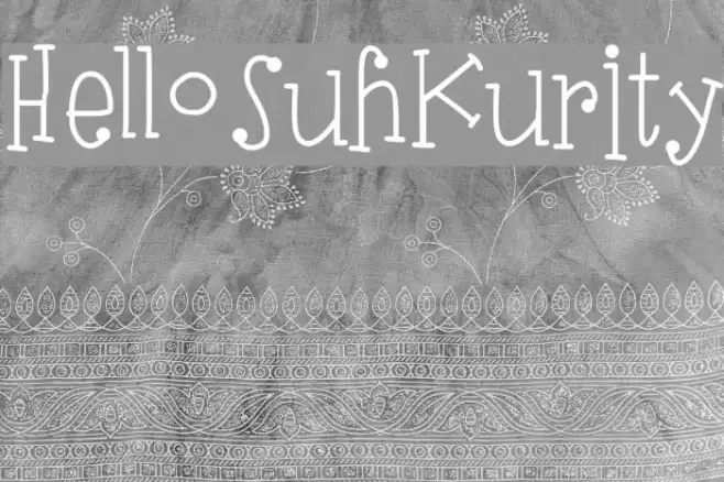 HelloSuhKurity Font examples