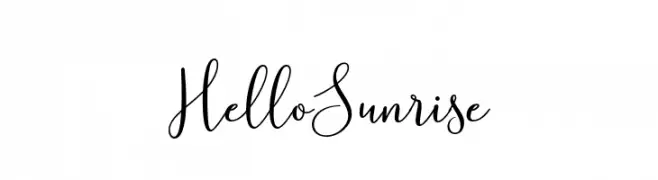 HelloSunrise  Frei Schriftart Herunterladen