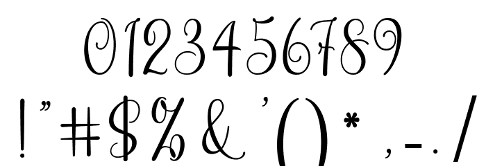 HelloSunrise Font OTHER CHARS