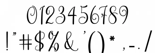 HelloSunrise Font OTHER CHARS