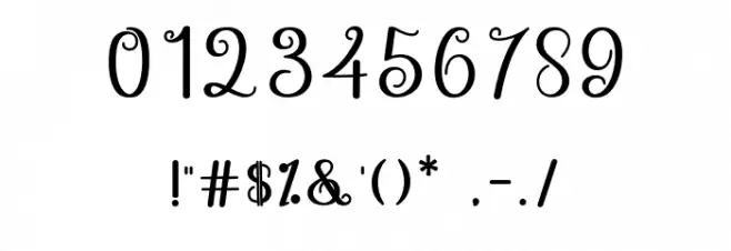 HelloSweety Font OTHER CHARS