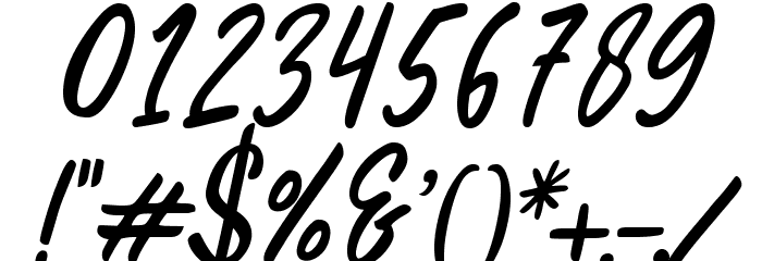 HelloTeman-Italic Font OTHER CHARS