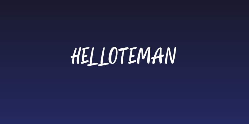 HelloTeman Social Header