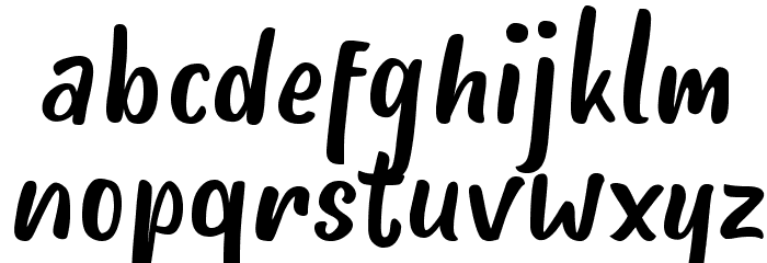 HelloTeman Font LOWERCASE