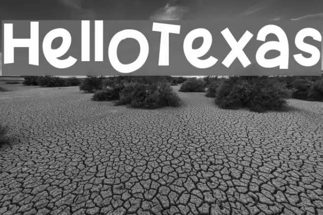 HelloTexas Font examples