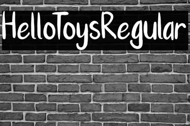 HelloToysRegular Font examples