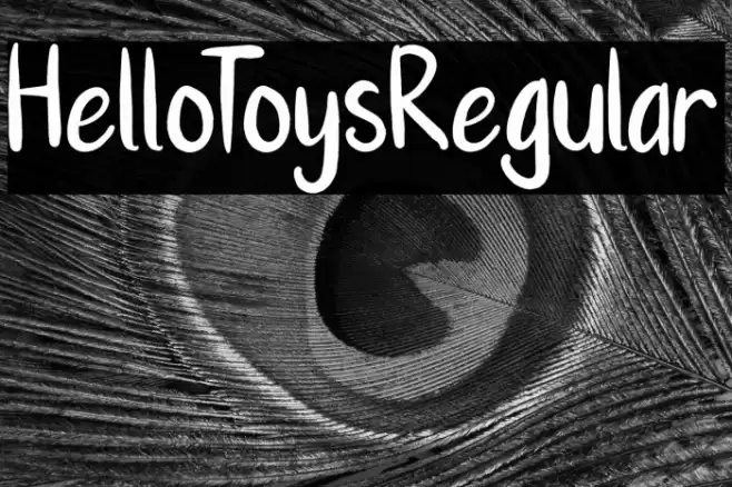 HelloToysRegular Font examples