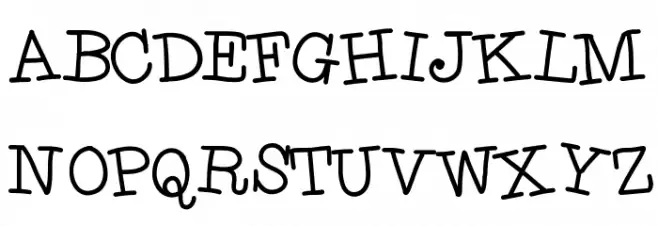 HelloTypeHype Schriftart Groß
