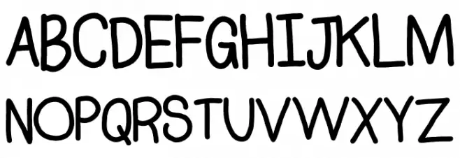 HelloUnicorn Fonte MAIÚSCULAS
