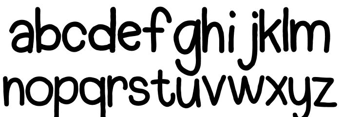 HelloUnicorn Font LOWERCASE
