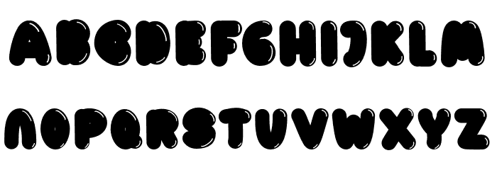 HelloVanillaRegular Font LOWERCASE