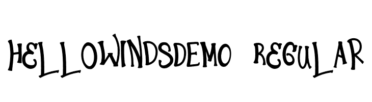 HelloWindsDEMO-Regular  नि: शुल्क फ़ॉन्ट्स डाउनलोड
