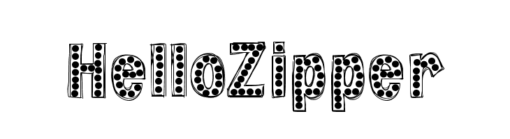 HelloZipper Font