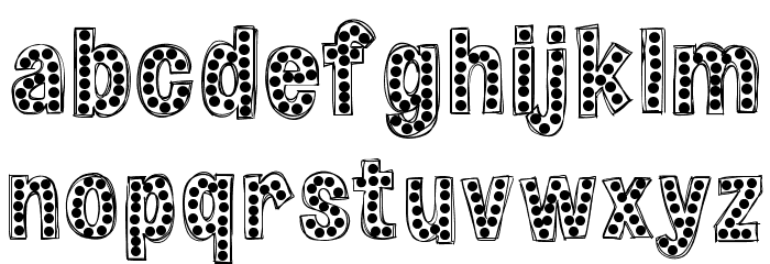 HelloZipper Font LOWERCASE