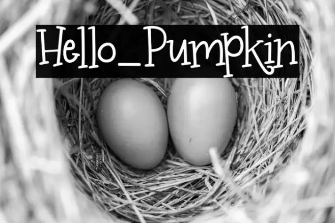 Hello_Pumpkin Font examples