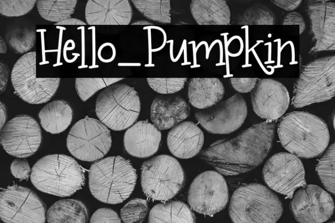Hello_Pumpkin Font examples