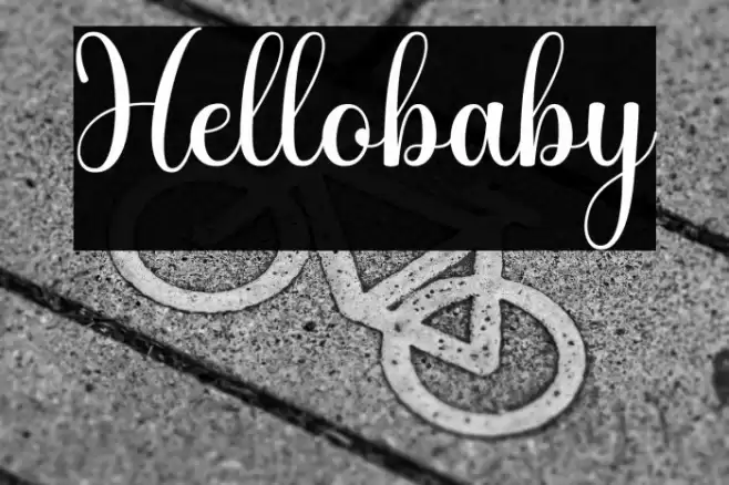 Hellobaby Font examples