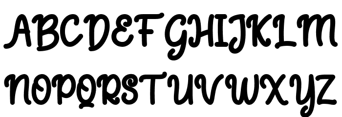 Hellobean Font UPPERCASE