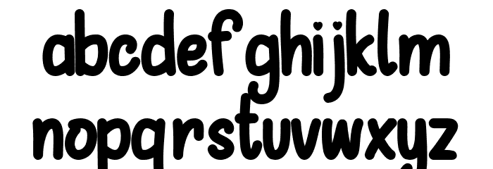 Hellobean Font LOWERCASE