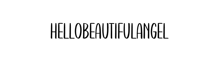 Hellobeautiful Angel  Fuentes Gratis Descargar