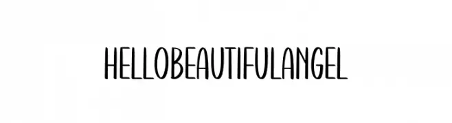 Hellobeautiful Angel  Frei Schriftart Herunterladen