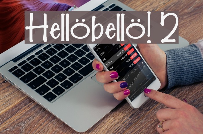 Hellobello! 2 Font examples