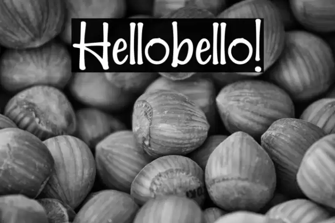 Hellobello! Font examples