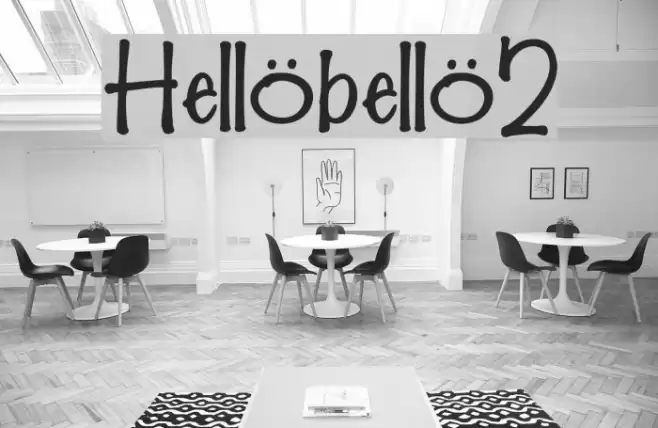 Hellobello2 Font examples