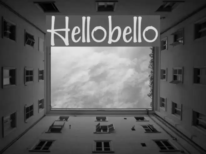 Hellobello Font examples