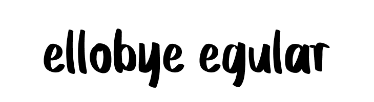 Hellobye Regular  font caratteri gratis
