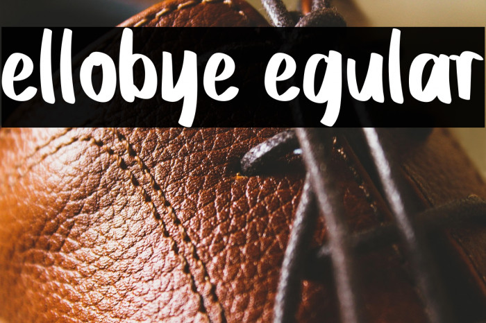 Hellobye Regular Example 1