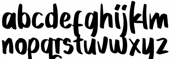 Hellobye Regular Font LOWERCASE