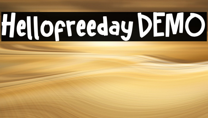 Hellofreeday DEMO 字体 examples