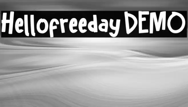 Hellofreeday DEMO 字体 examples