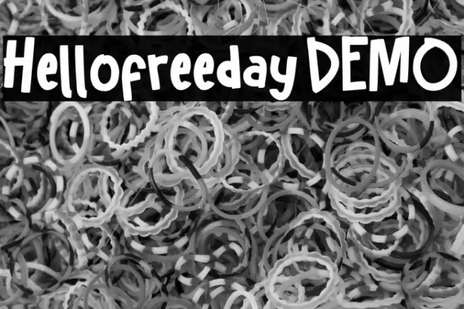 Hellofreeday DEMO 字体 examples