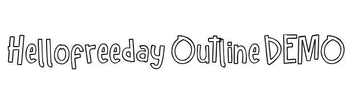 Hellofreeday Outline DEMO  لخطوط تنزيل