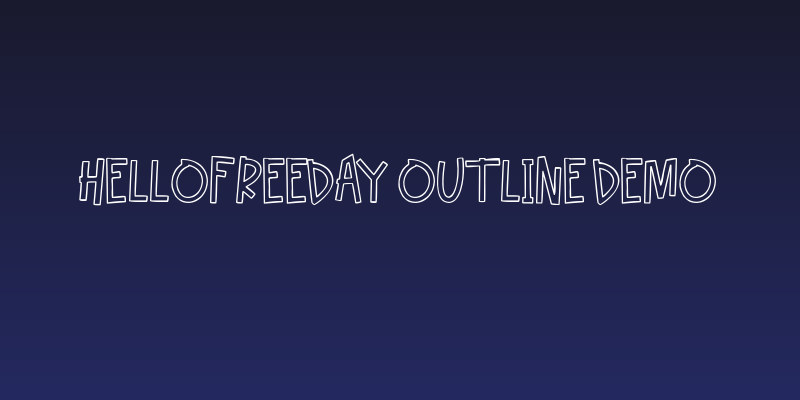 Hellofreeday Outline DEMO Social Header