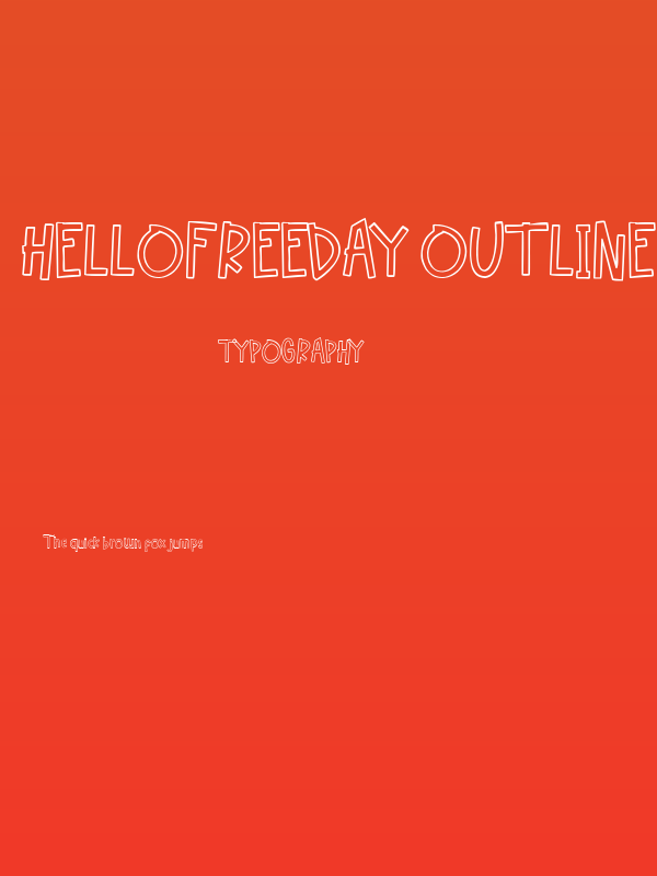 Hellofreeday Outline DEMO Poster