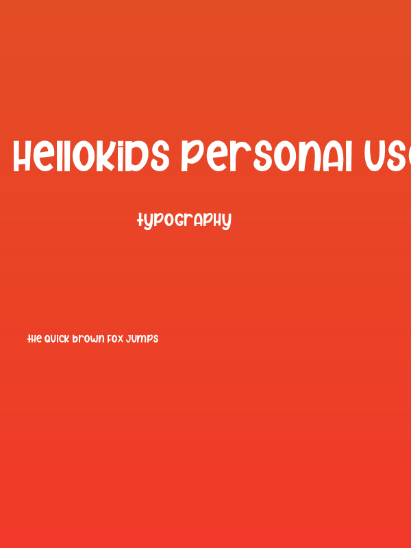 Hellokids PERSONAL USE ONLY! Poster